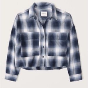 ABERCROMBIE & FITCH Cropped Flannel